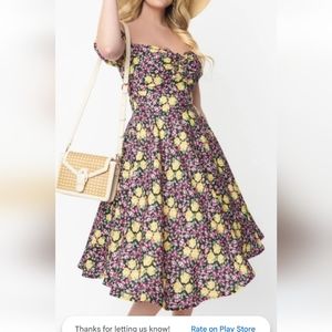 Unique Vintage size US 12 Summer Swing Dress
